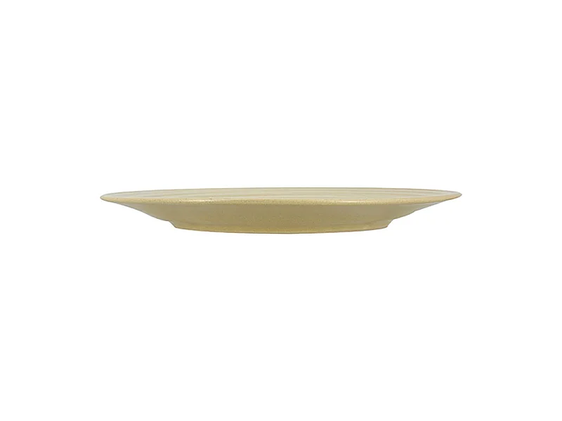 Novastyl - Lot De 6 Assiettes Plates Turbolino 27cm En Grès Jaune