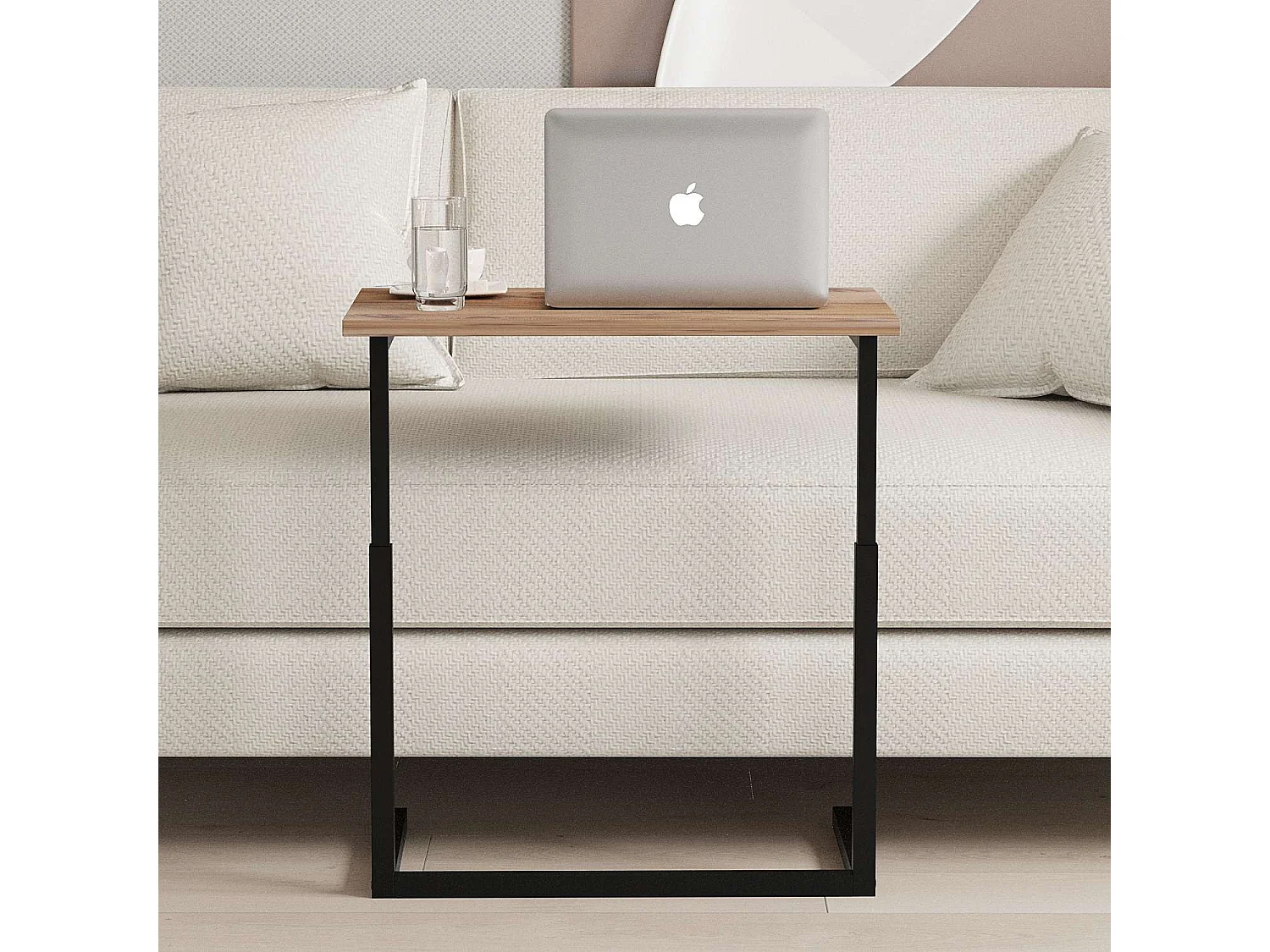 Bureau d'appoint en bois "Sparkle" - 60 x 40 x 73 cm - Marron