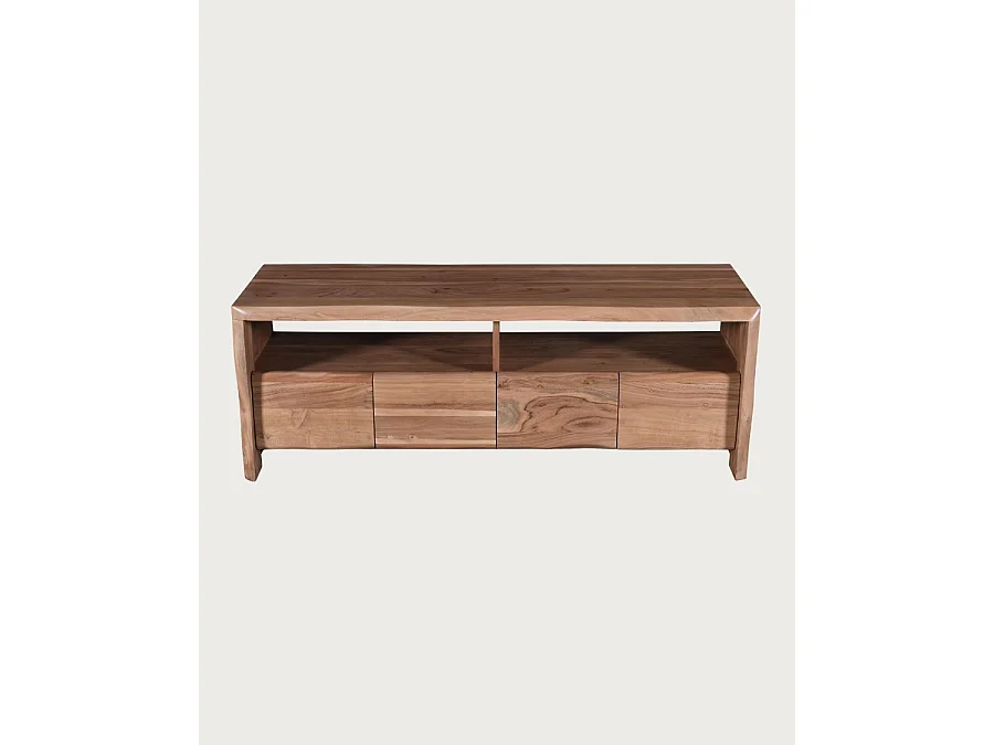 Ella - Mobile porta TV in legno di acacia, 140 cm