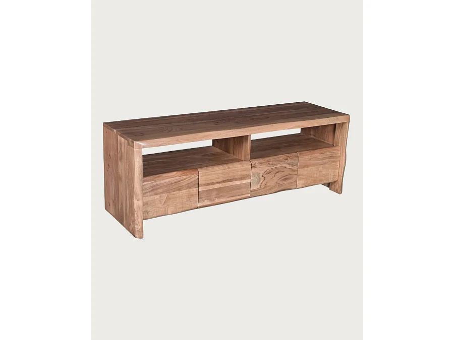 Ella - Mobile porta TV in legno di acacia, 140 cm