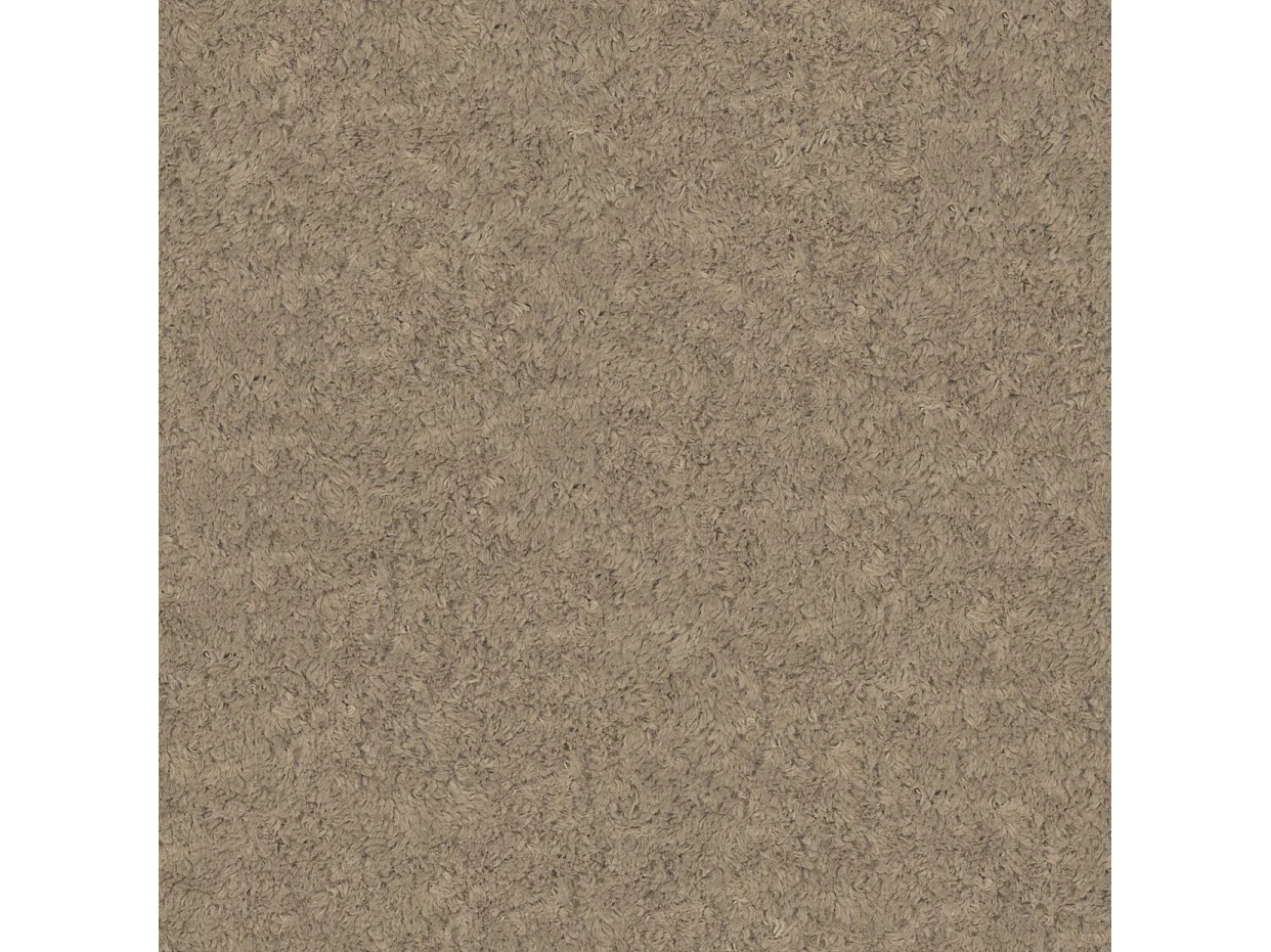 Lit moderne 200x200 cm Lunea avec tête de lit arrondie, mousse épaisse et sommier métallique, Beige
