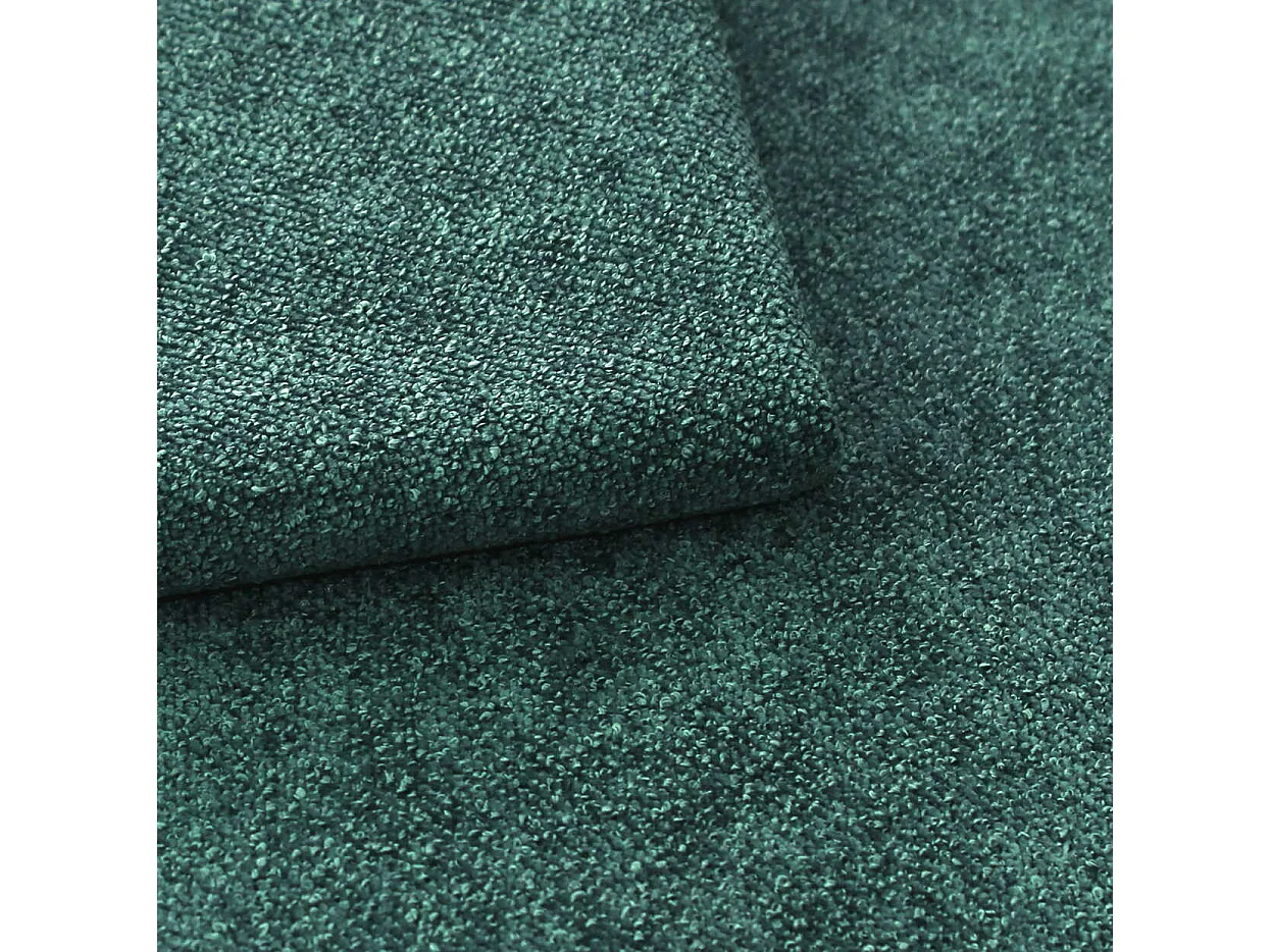 Lit rembourré 200x200 cm Safron avec LED, coffre de rangement et sommier métallique, lit double, tissu chenille, Vert