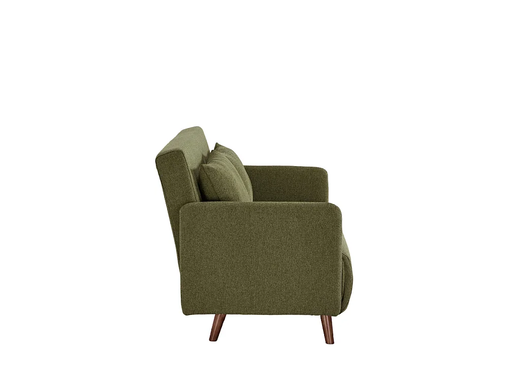 Belushi - Canapé convertible 2 places en tissu L120cm - Vert