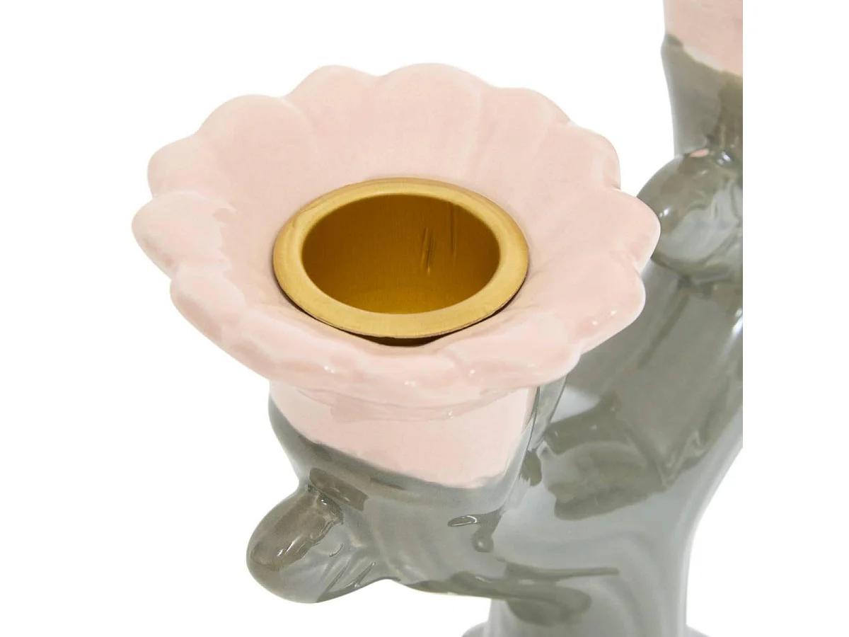 Chandelier Fleur en Dolomite "Mona" 13cm Multicolore