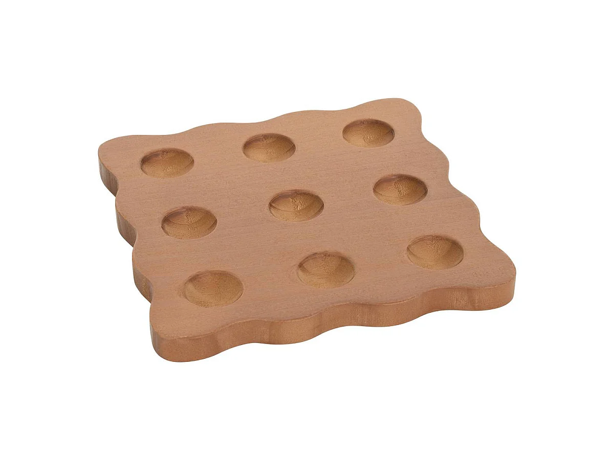 Jeu de Morpion en Bois "Eleana" 20cm Multicolore