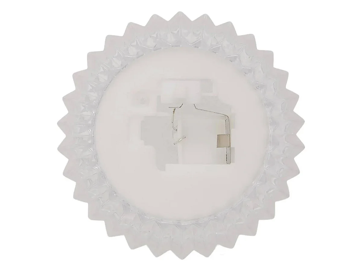 Bougie LED Diamant "Crysta" 6cm Blanc
