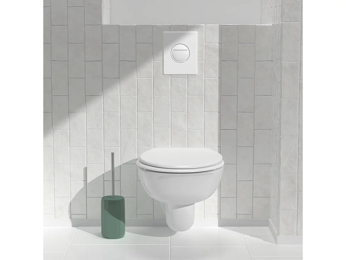 Brosse WC en Grès "Suny Colorama" 40cm Vert Ficus