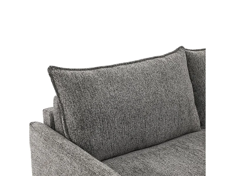 Canapé convertible 3pl système Rapido tissu doux gris – ELLIS