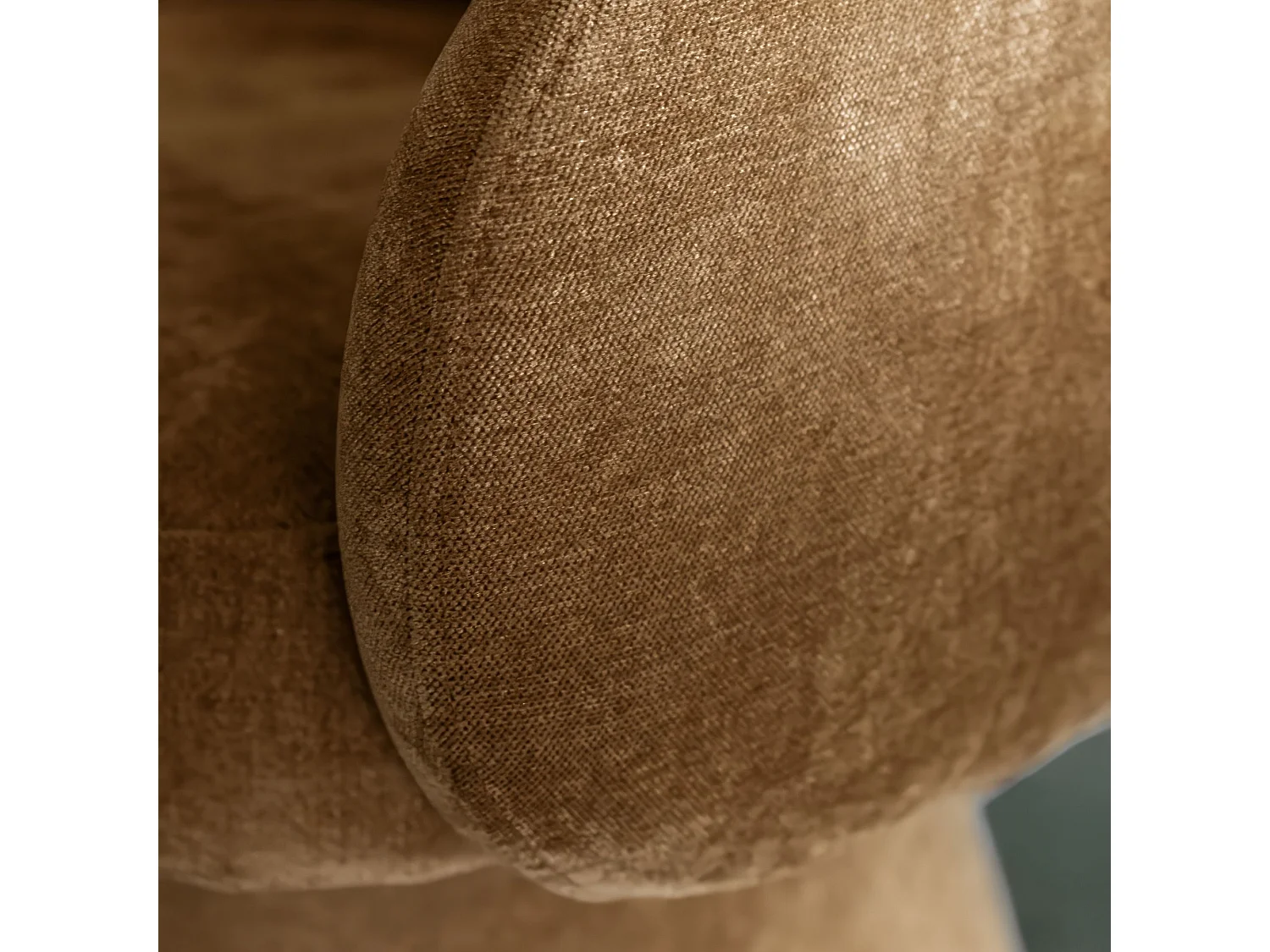 Now's Home - Faut/table Pivotant En Tissus Effet Chenille T/ Sienne 58x60x77.5 Alba