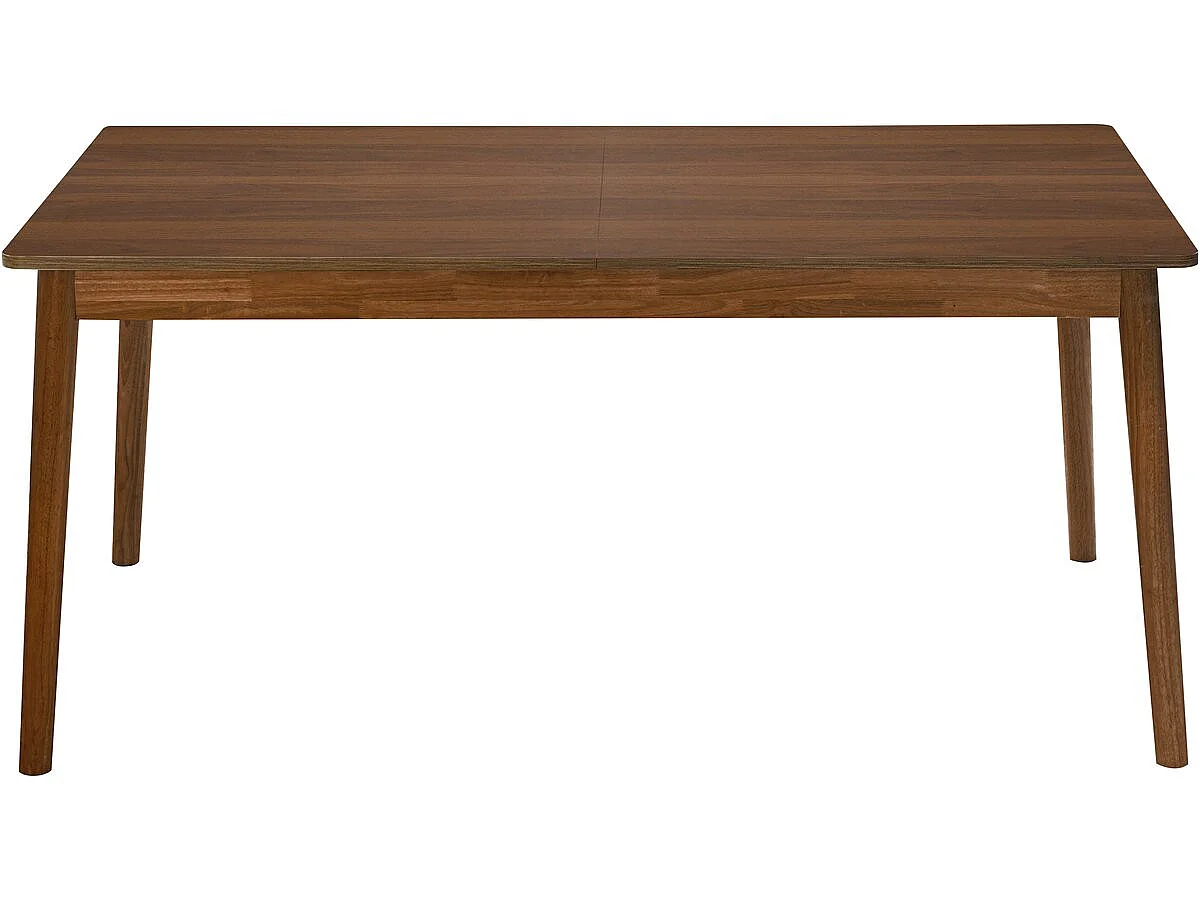 Table repas extensible en bois 160/210 cm "Prisma" - 8 places - Marron