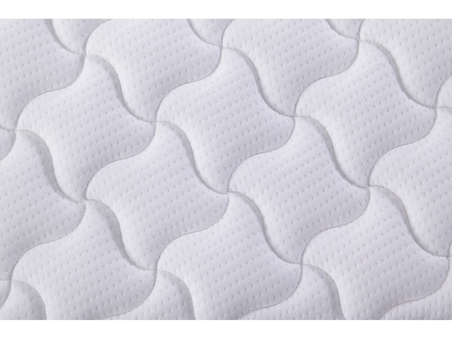 Matelas à ressorts 90 x 200 cm – Surmatelas ergonomique 10 cm blanc – Confort haute résilience – Emballé sous vide