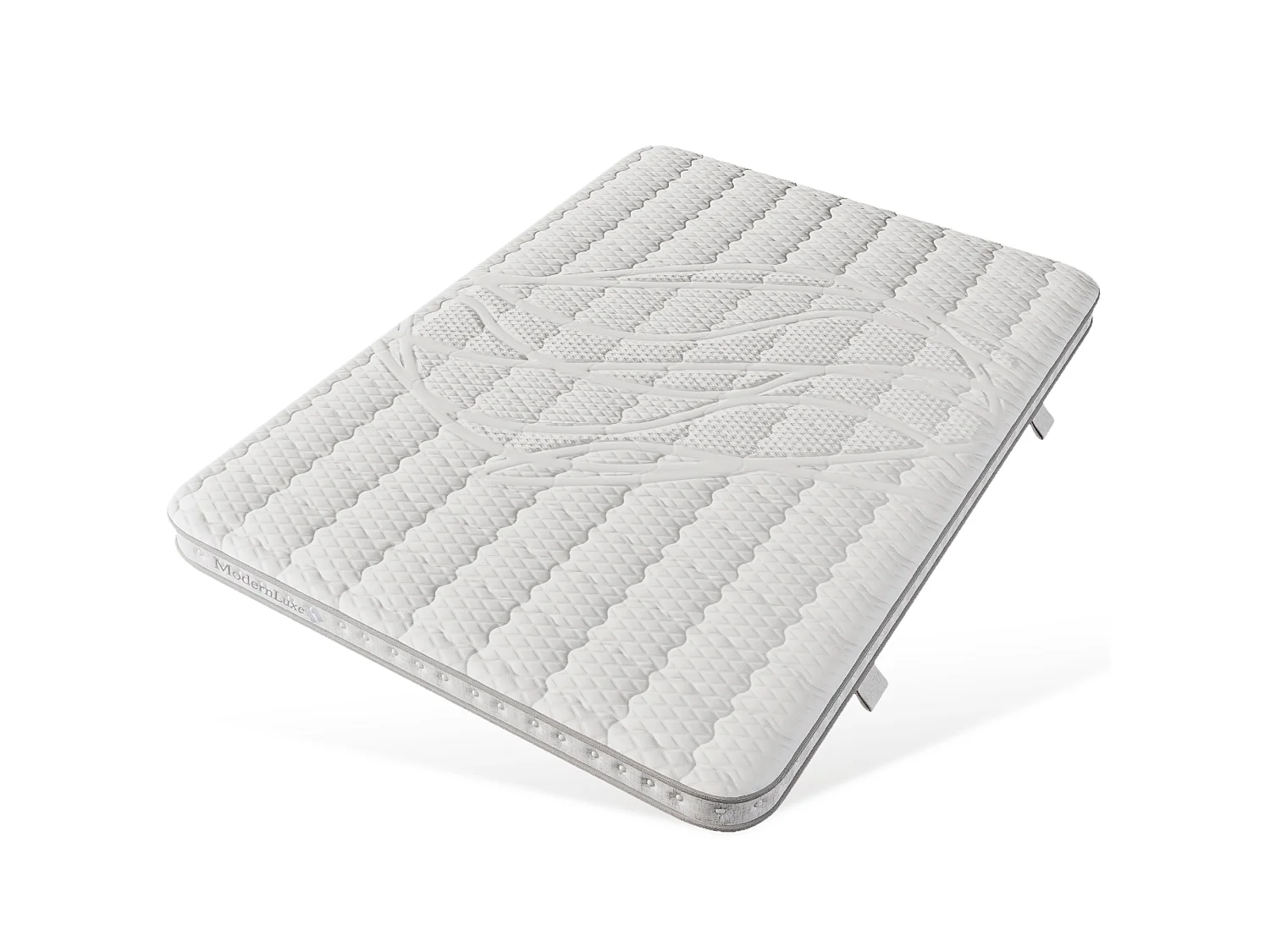 140 x 200 cm pocketmadras med 7 H3-zoner, ergonomisk koldskum, anti-mide, åndbar, OEKO-TEX