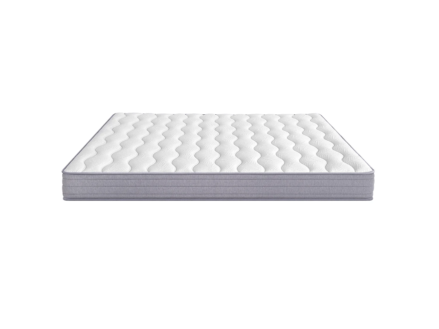 Taschenfederkernmatratze H3 160 x 200 cm mit ergonomischen Zonen und Lendenwirbelstütze – Taschenfedern – 20 cm – Weiß