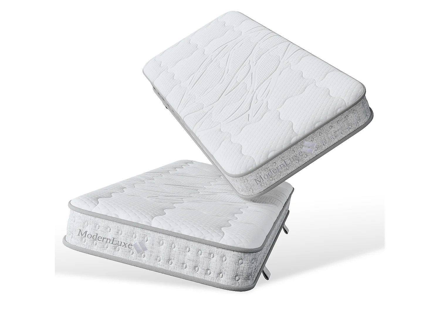 Matelas 90 x 190 cm à ressorts ensachés 7 zones H3, mousse à froid, soutien orthopédique, respirant et certifié OEKO-TEX