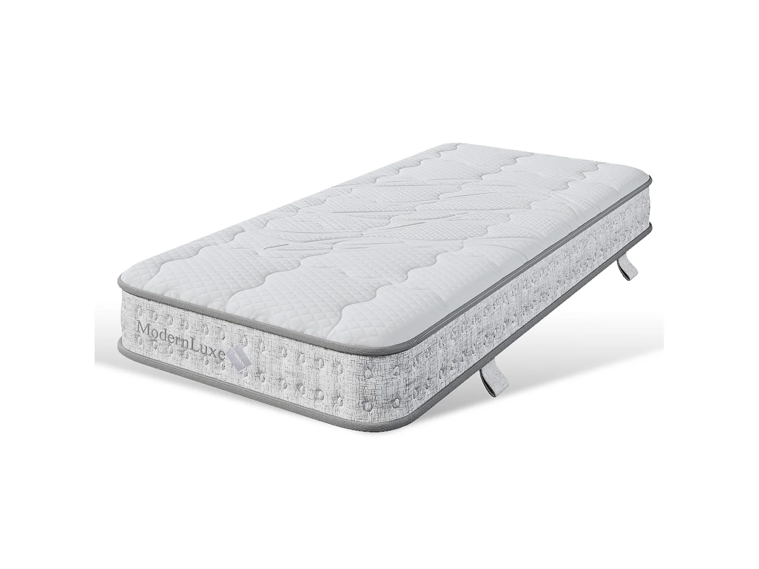 Matelas 90 x 190 cm à ressorts ensachés 7 zones H3, mousse à froid, soutien orthopédique, respirant et certifié OEKO-TEX