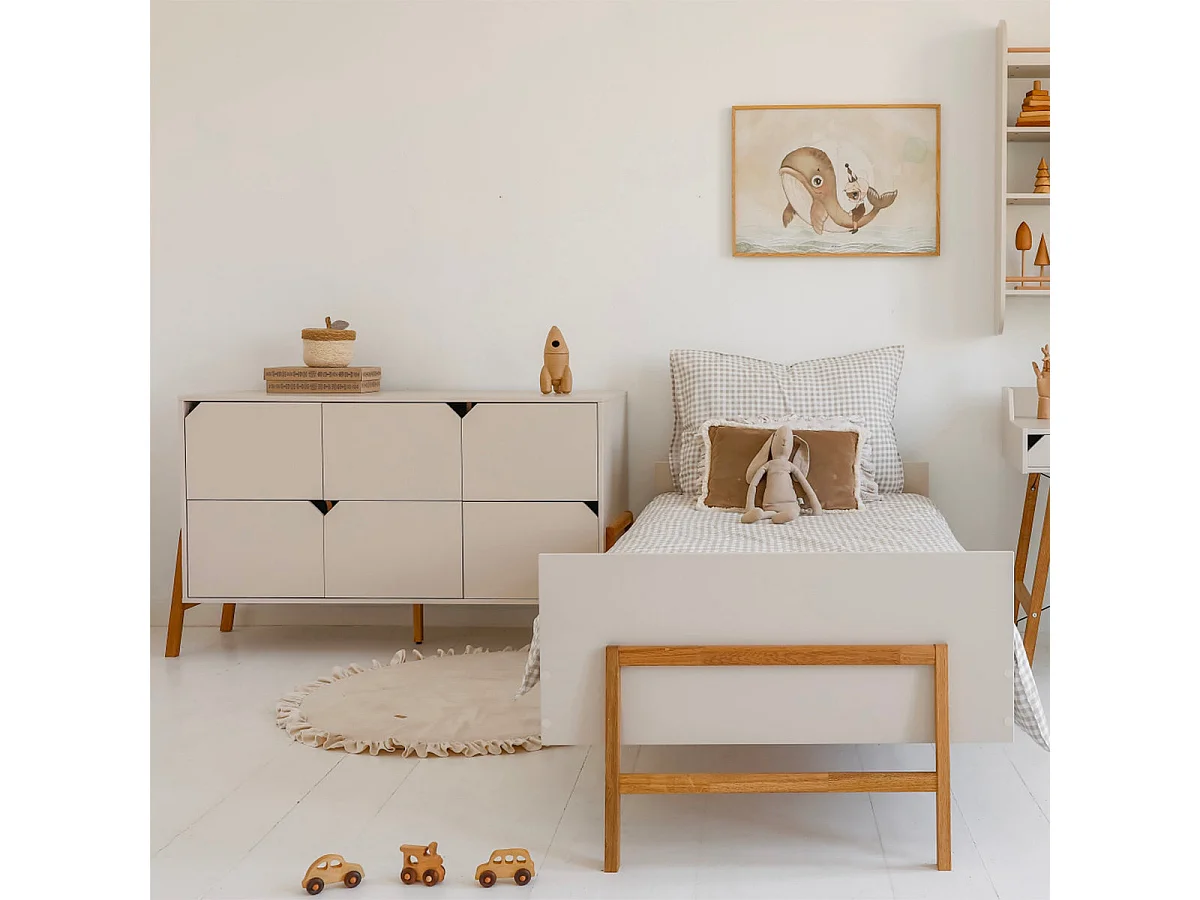 Bellamy Lotta-byrå med 6 lådor i färgen Cachemire