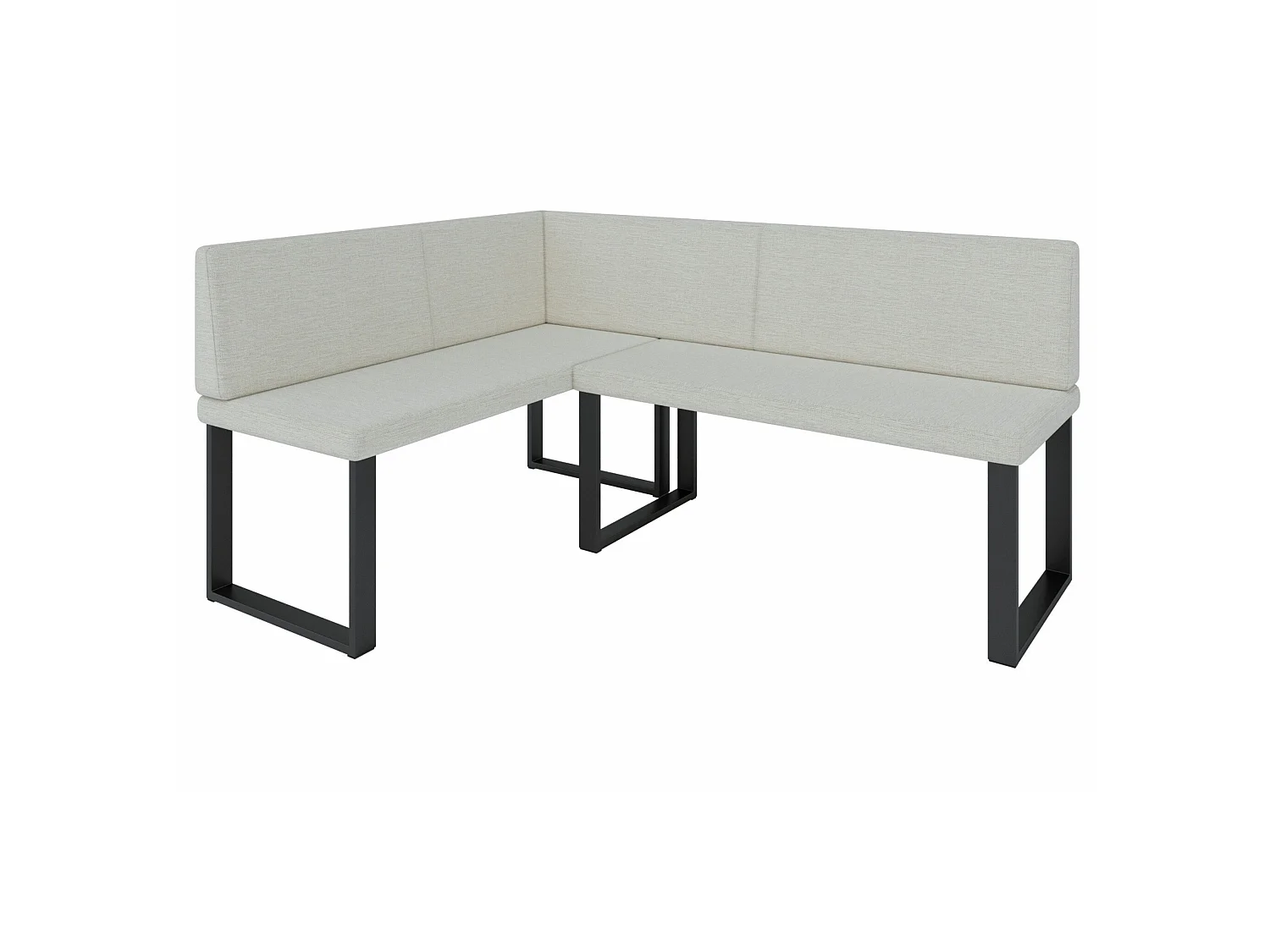 Banquette d’angle AKIKO Olga avec table - 142x196 Gauche-Inari22-Tissu|Ensemble banquette d’angle|Cuisine|moderne|Coin salon|Coin repas