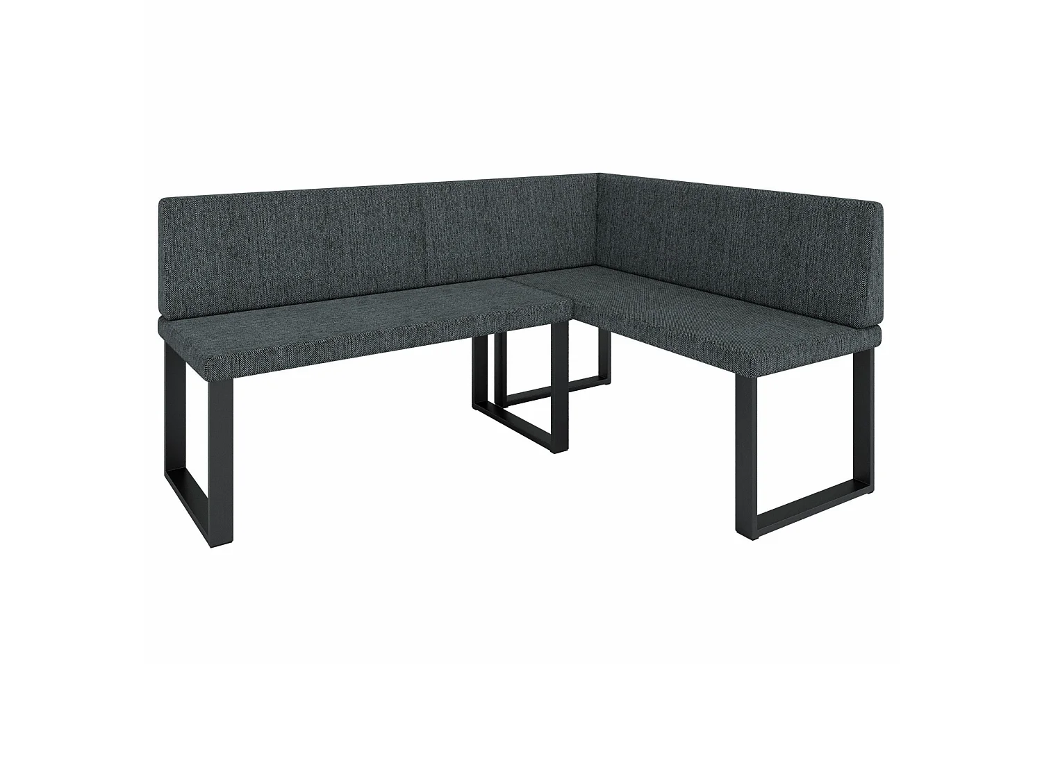 Banquette d’angle AKIKO Olga avec table - 196x142 Droite-Inari96-Tissu|Ensemble banquette d’angle|Cuisine|moderne|Coin salon|Coin repas