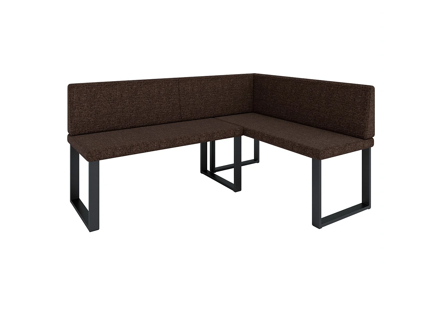 Banquette d’angle AKIKO Olga avec table - 196x142 Droite-Inari28-Tissu|Ensemble banquette d’angle|Cuisine|moderne|Coin salon|Coin repas