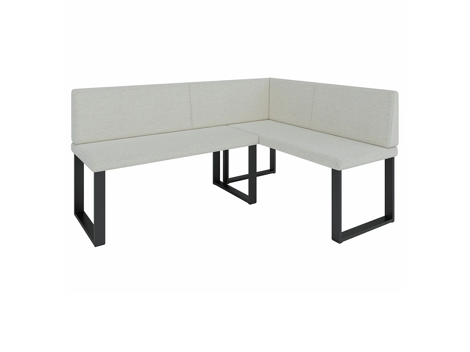 Banquette d’angle AKIKO Olga avec table - 196x142 Droite-Inari22-Tissu|Ensemble banquette d’angle|Cuisine|moderne|Coin salon|Coin repas
