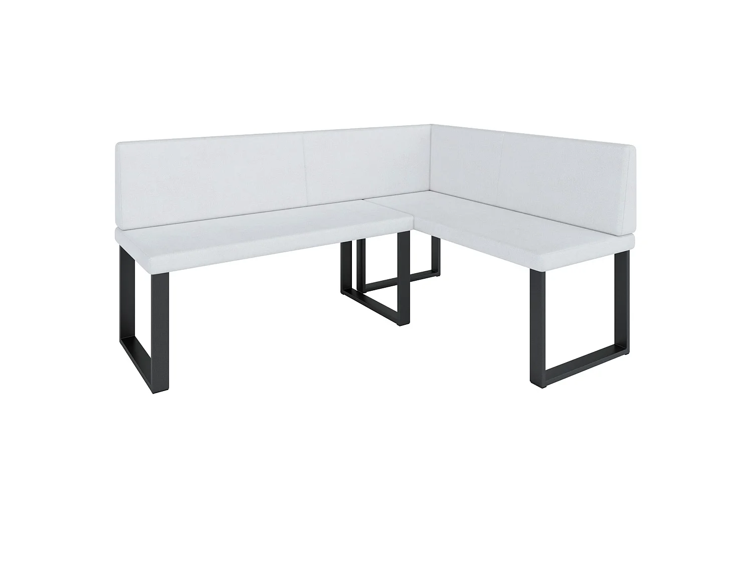 Banquette d’angle AKIKO Olga avec table - 196x142 Droite-SOFT17-Similicuir|Ensemble banquette d’angle|Cuisine|moderne|Coin salon|Coin repas