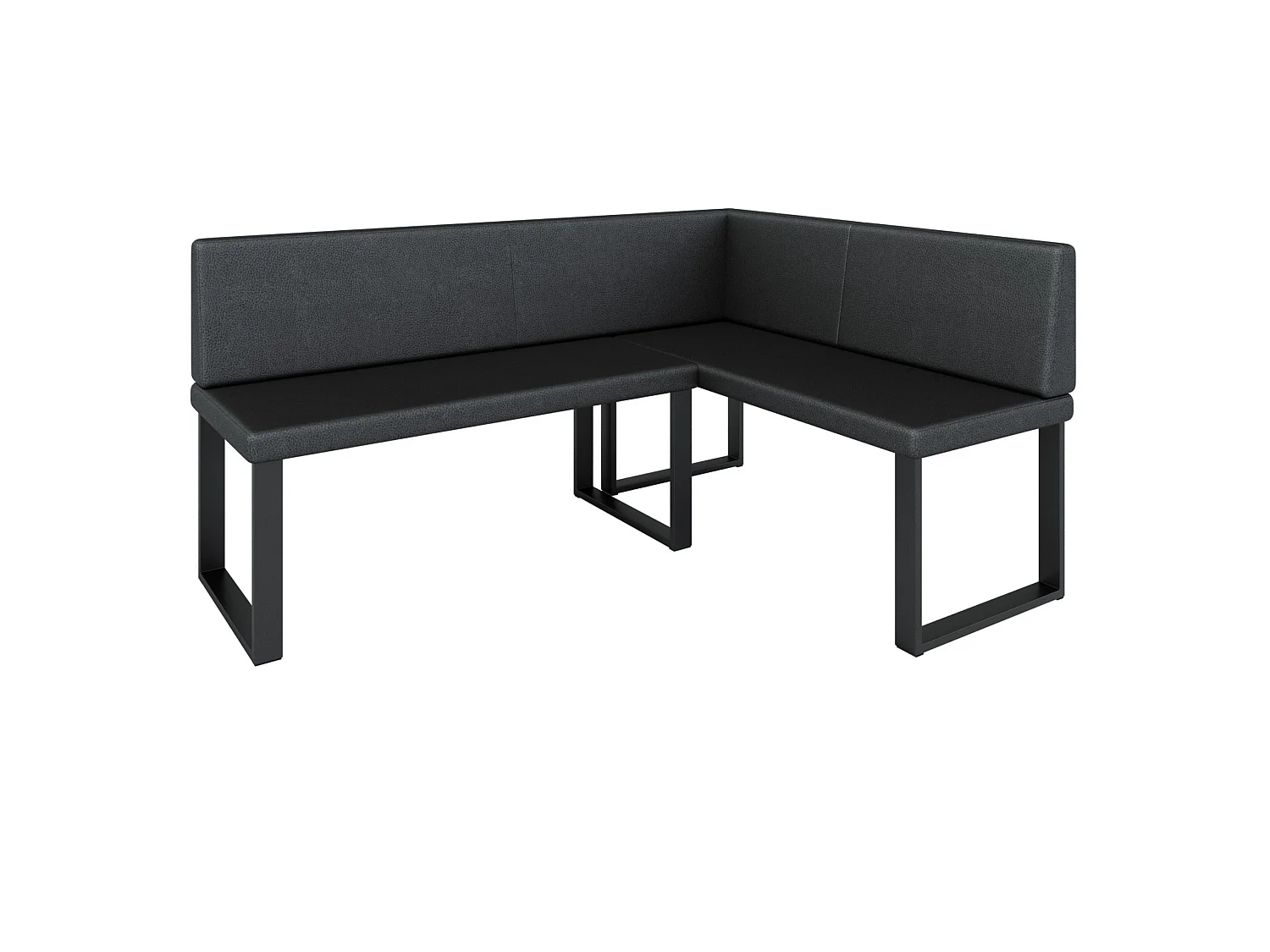 Banquette d’angle AKIKO Olga avec table - 196x142 Droite-SOFT11-Similicuir|Ensemble banquette d’angle|Cuisine|moderne|Coin salon|Coin repas