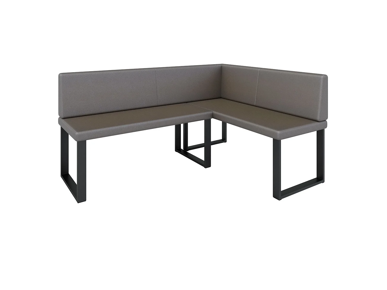 Banquette d’angle AKIKO Olga avec table - 196x142 Droite-SOFT30-Similicuir|Ensemble banquette d’angle|Cuisine|moderne|Coin salon|Coin repas
