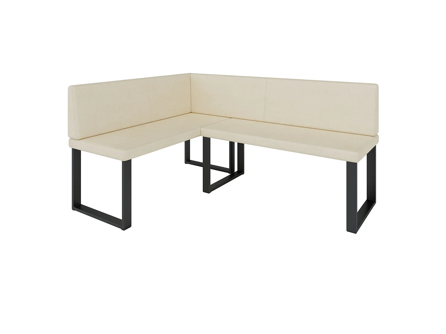 Banquette d’angle AKIKO Olga avec table - 142x196 Gauche-SOFT33-Similicuir|Ensemble banquette d’angle|Cuisine|moderne|Coin salon|Coin repas