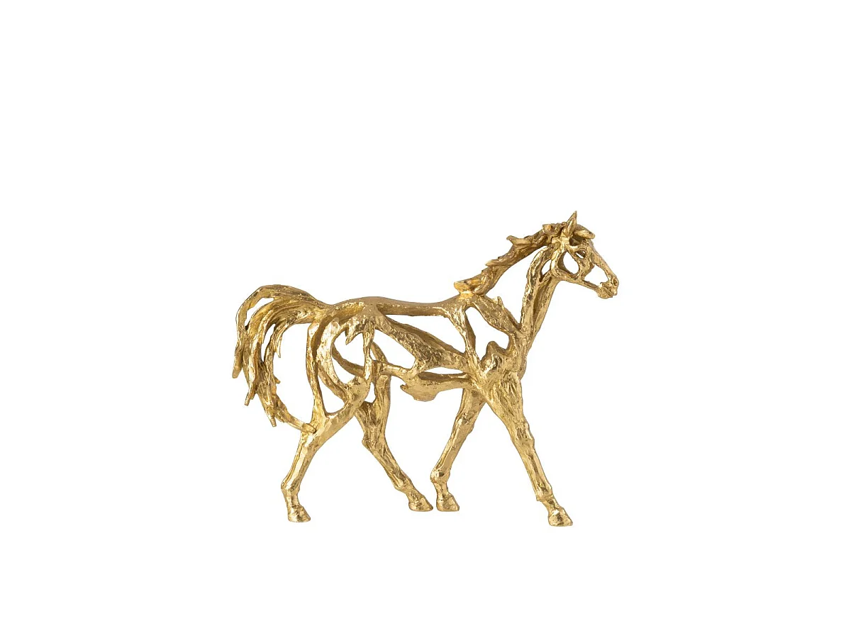 Statuette Cheval Ajouré "Hollywood" 44cm Doré