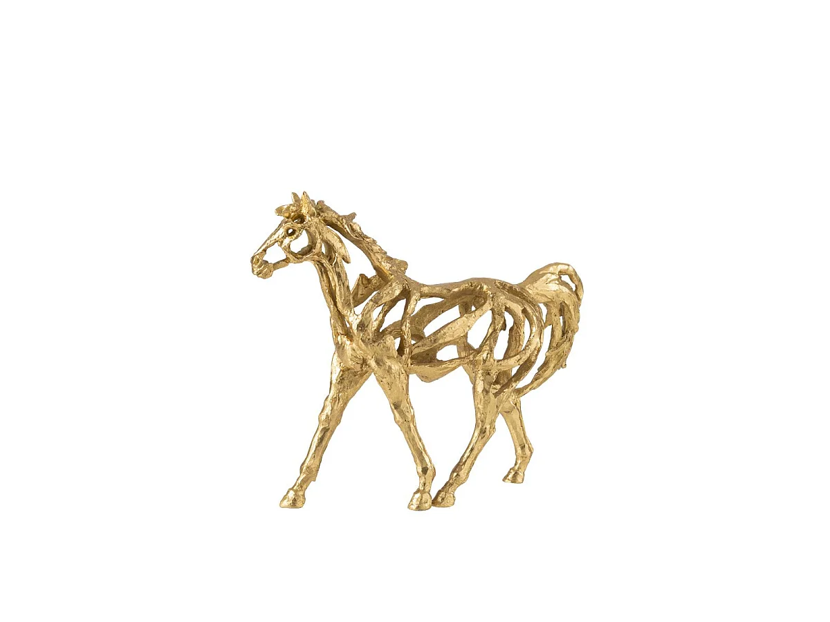 Statuette Cheval Ajouré "Hollywood" 44cm Doré
