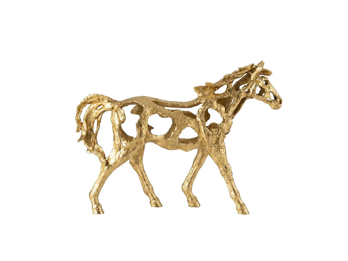 Statuette Cheval Ajouré "Hollywood" 57cm Doré
