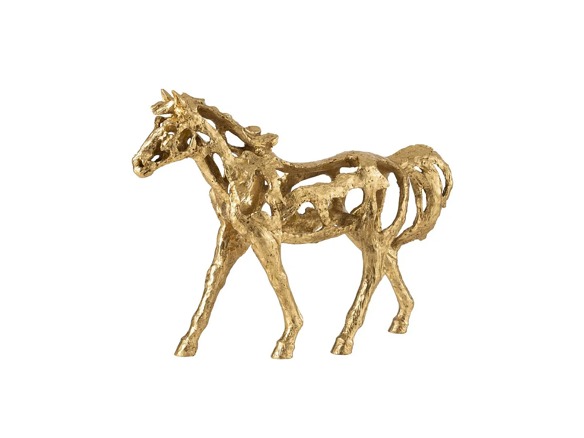 Statuette Cheval Ajouré "Hollywood" 57cm Doré