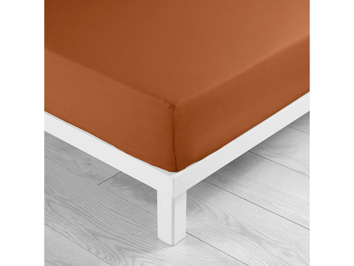Drap Housse "Lina" 180x200cm Caramel