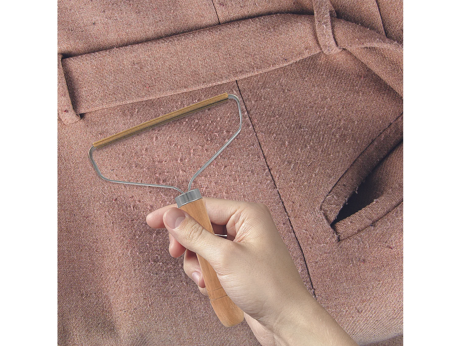Quitapelusas de Tela de Pino Premium para Ropa, Alfombras y Ropa de Cama
