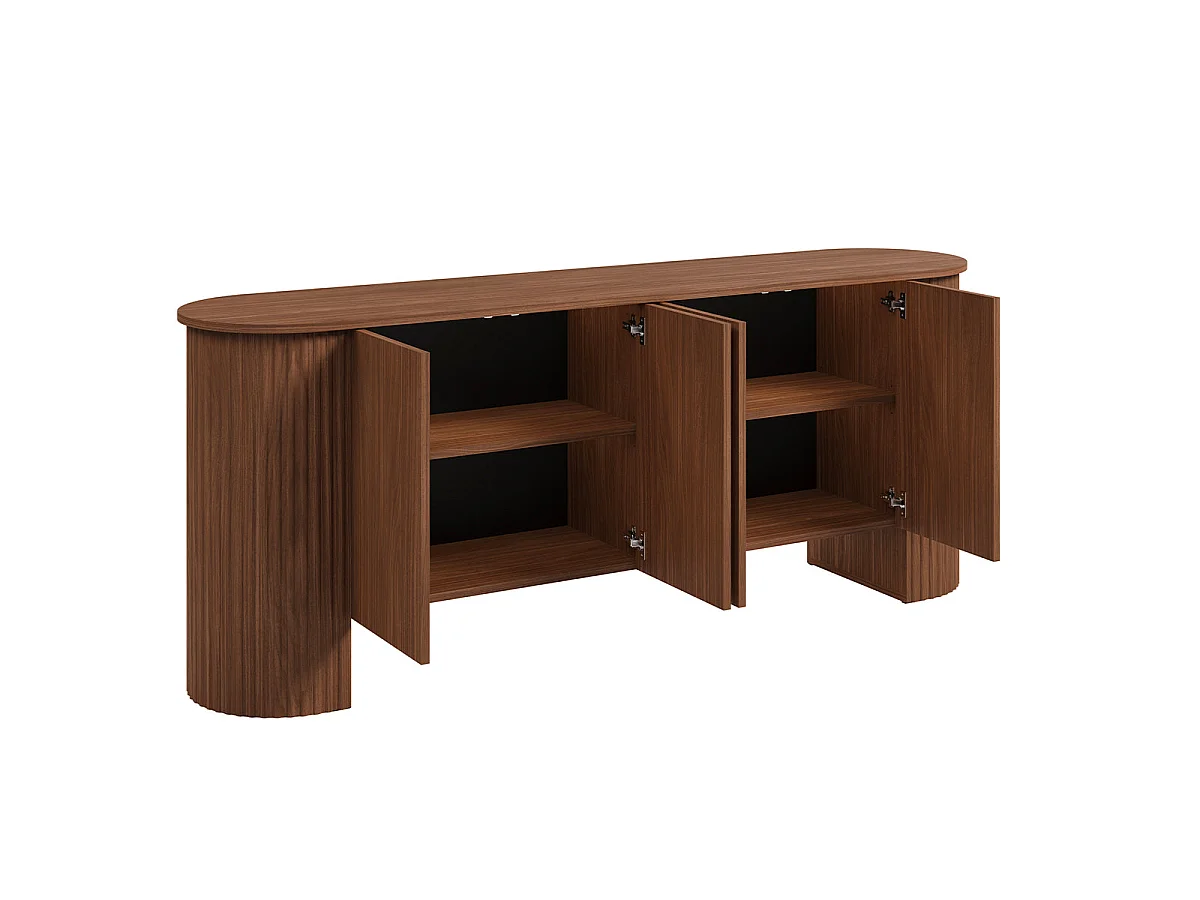 Buffet 4 portes Canopée Bois foncé