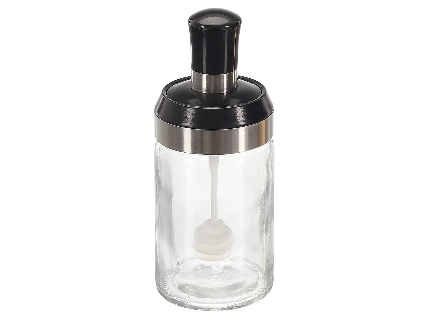 Bocal COOK CONCEPT - Ustensile Intégré - Transparent, Noir, Blanc