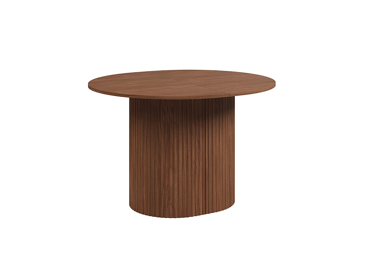 Table à manger extensible 4 à 8 places Canopée Bois foncé