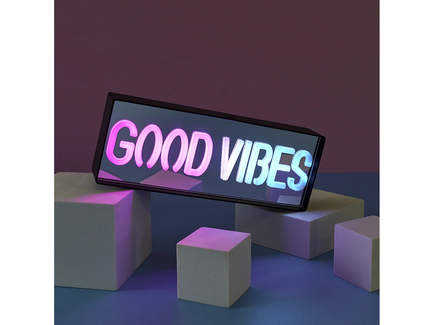 Lampe Led Effet Neon Good Vibes A Piles