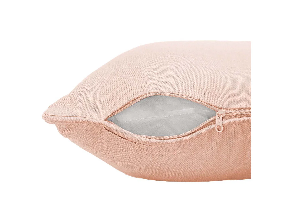 Housse de Coussin "Panama" 40x40cm Rose Poudré
