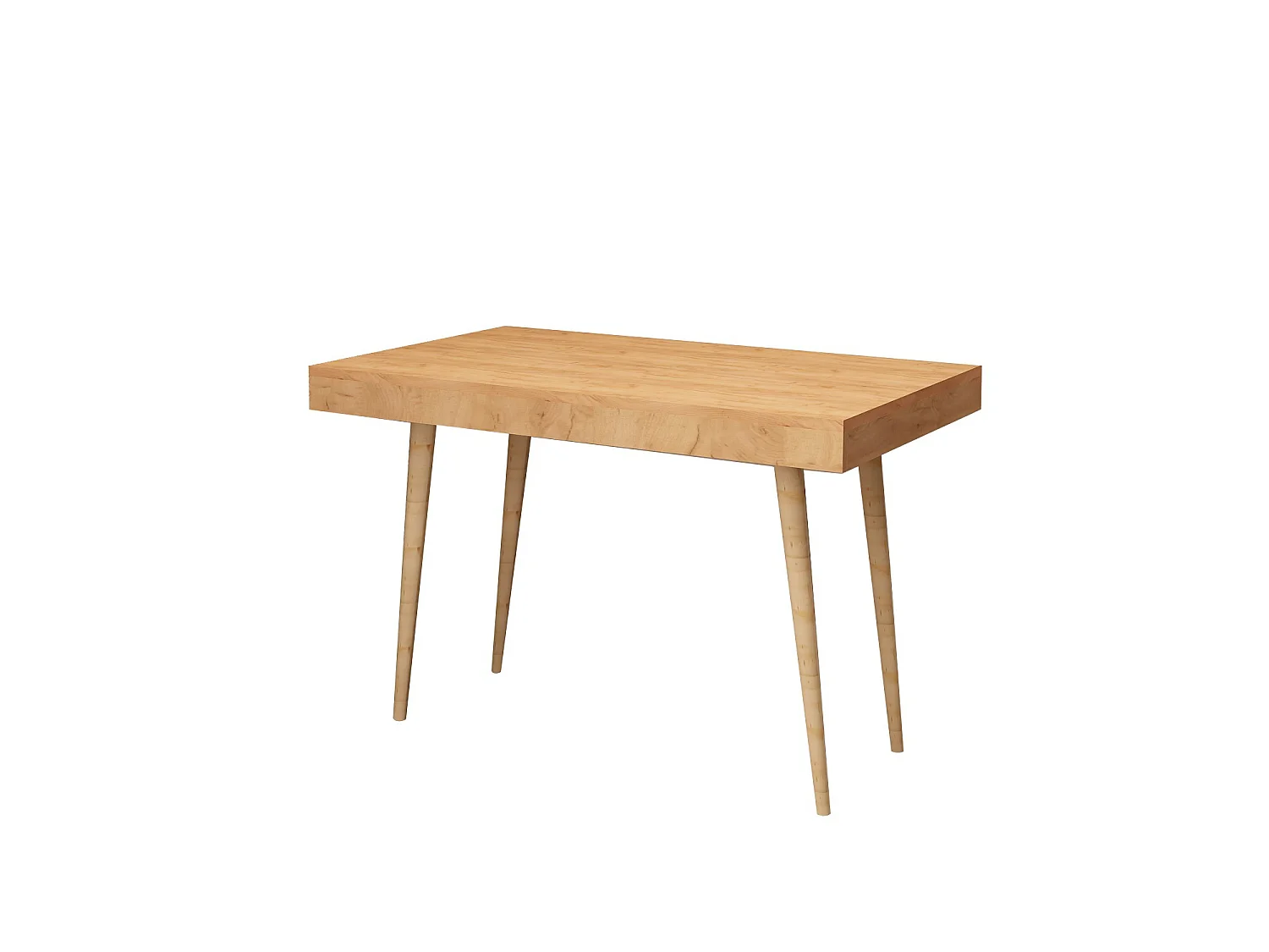 Träskrivbord "Valencia" - Brun - Skandinavisk stil - 100 x 60 x 74 cm - Med Förvaring