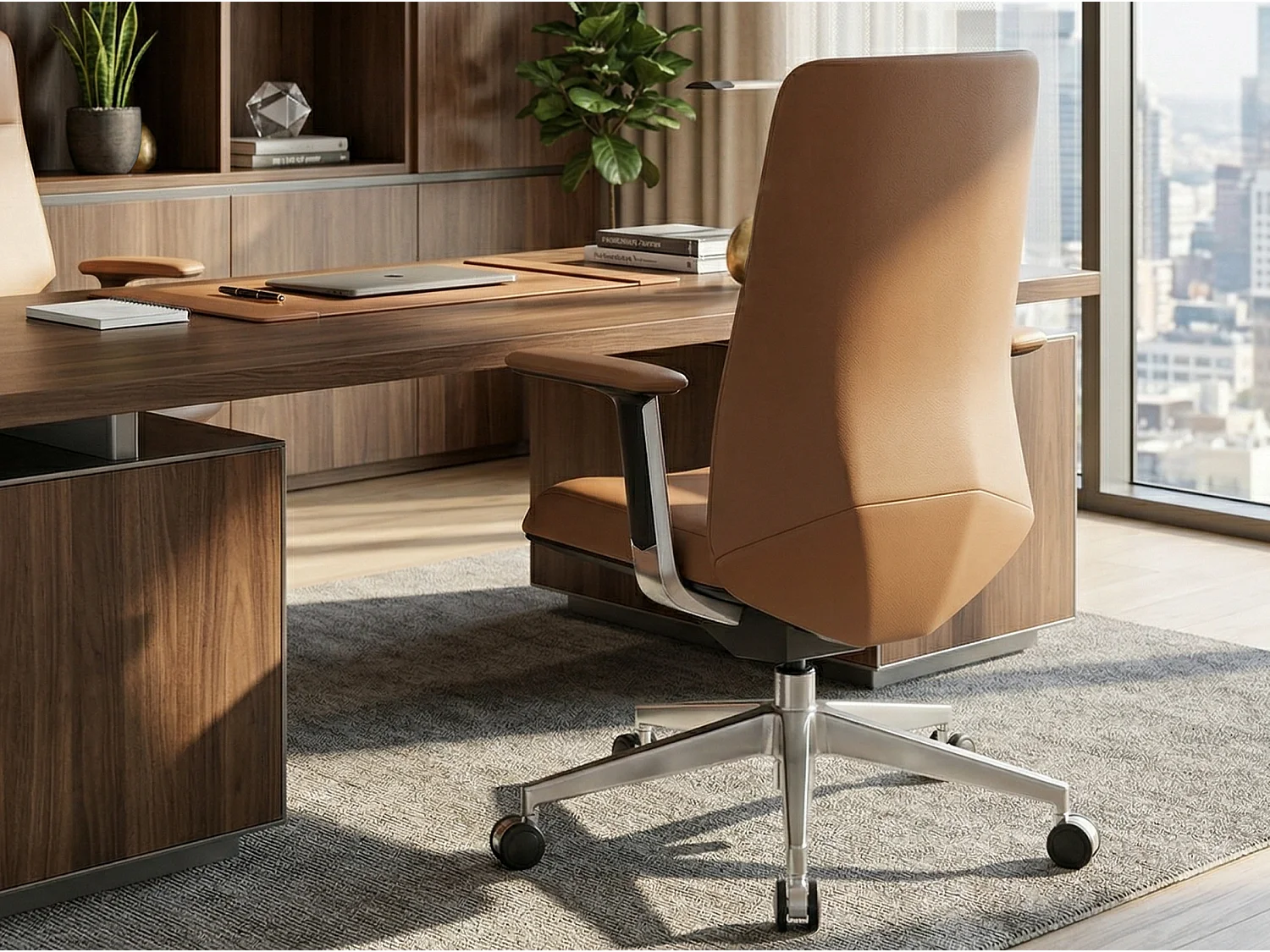 Fauteuil de Bureau d’Exception en Cuir de Bœuf Italien A-Grade - Siège de Direction Ergonomique Haut de Gamme, Inclinaison 127°, Charge 136 kg