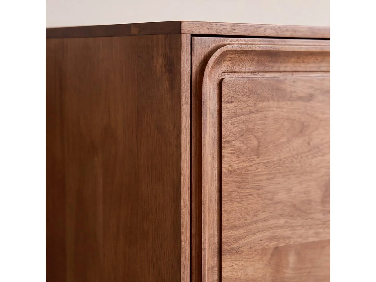 Buffet haut en bois de manguier foncé Vivienne