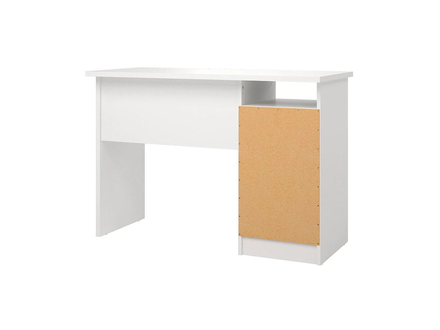 Bureau Appollo, 3 lades, 110x49x76h cm wit, blad van gemelamineerd hout, kleur blad wit