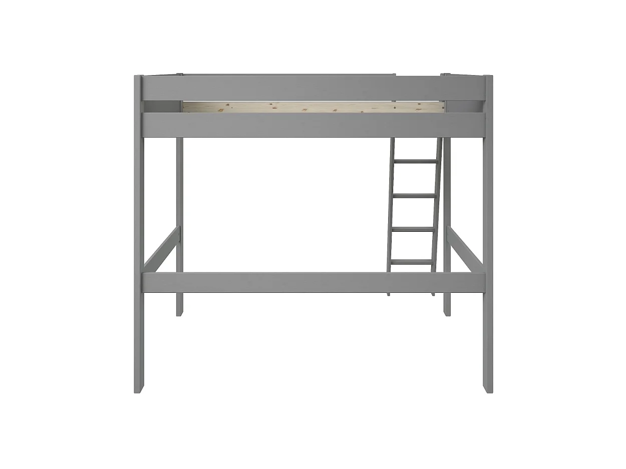 Noomi Tera Solid Wood Small Double High Sleeper Grey (FSC-Certified)