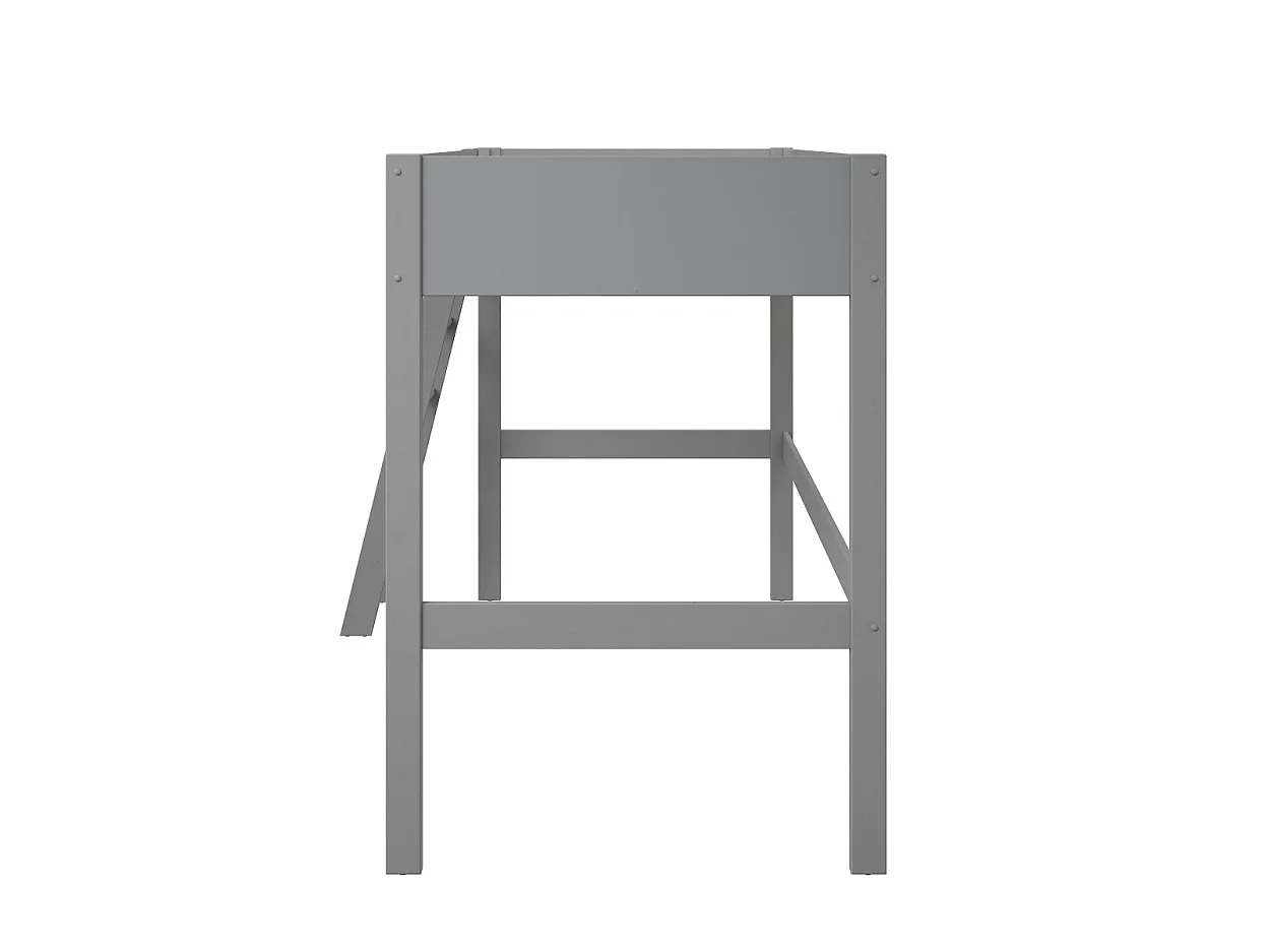 Noomi Tera Solid Wood Small Double High Sleeper Grey (FSC-Certified)
