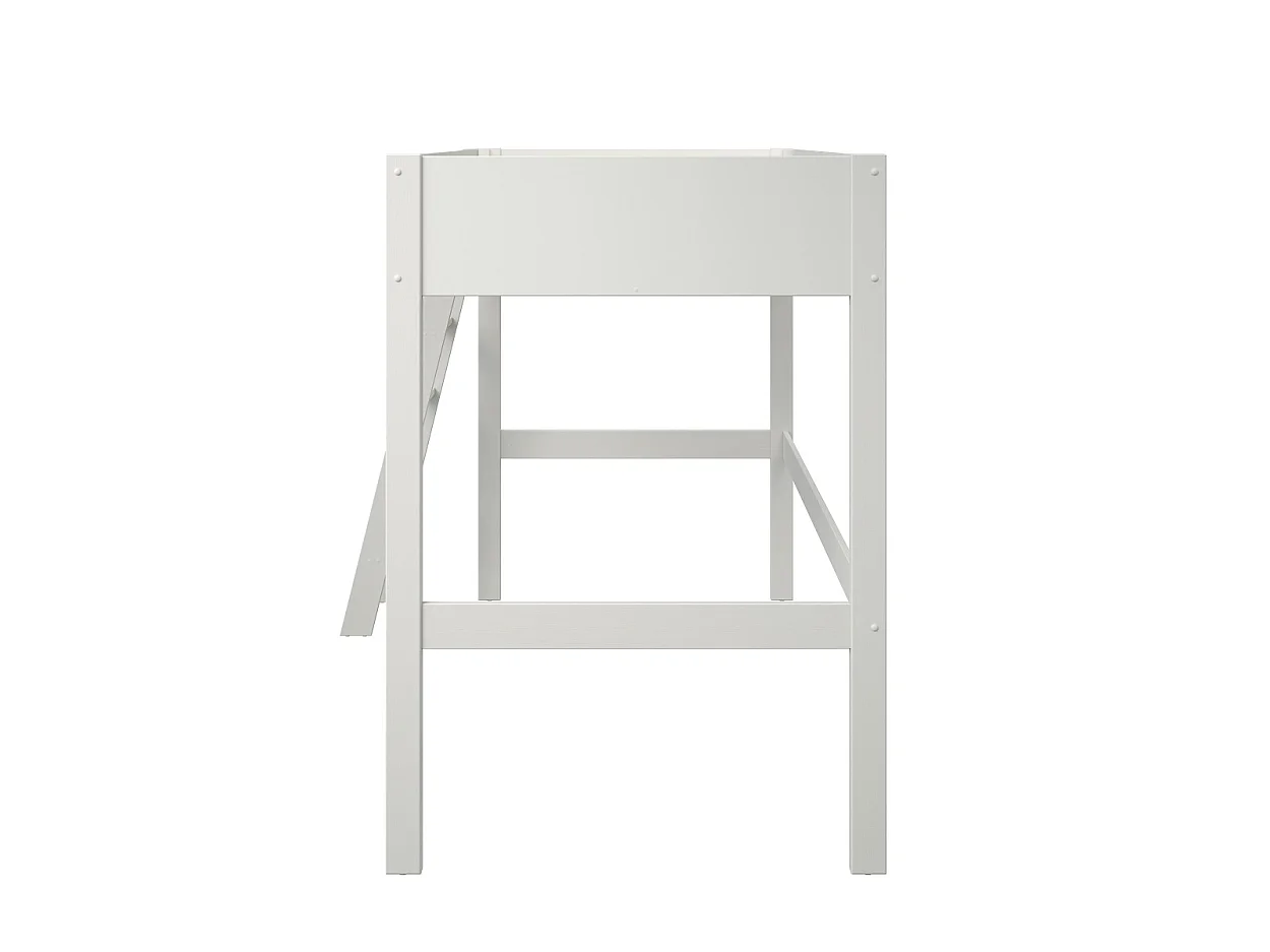 Noomi Tera Solid Wood Small Double High Sleeper White (FSC-Certified)