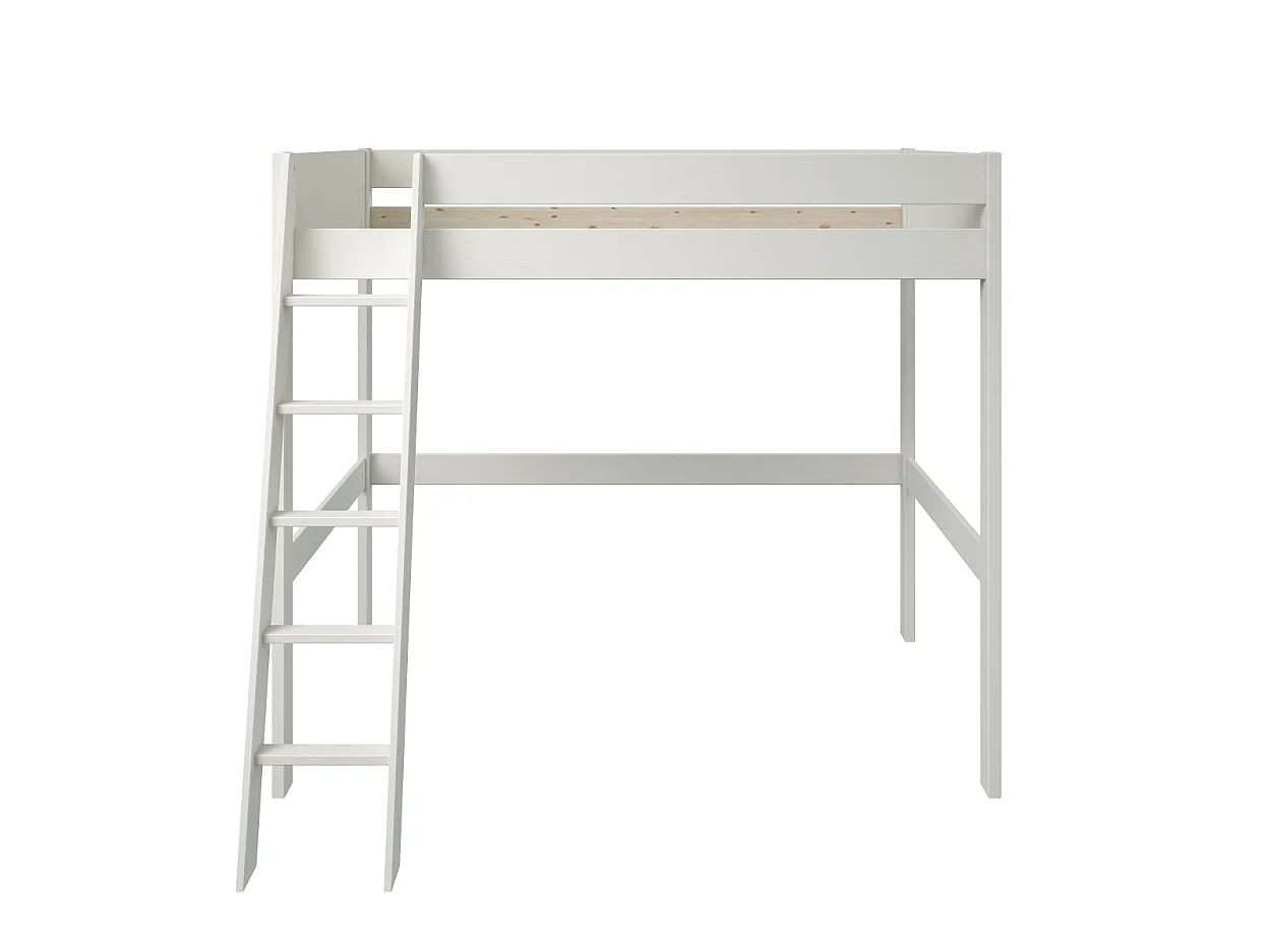 Noomi Tera Solid Wood Small Double High Sleeper White (FSC-Certified)