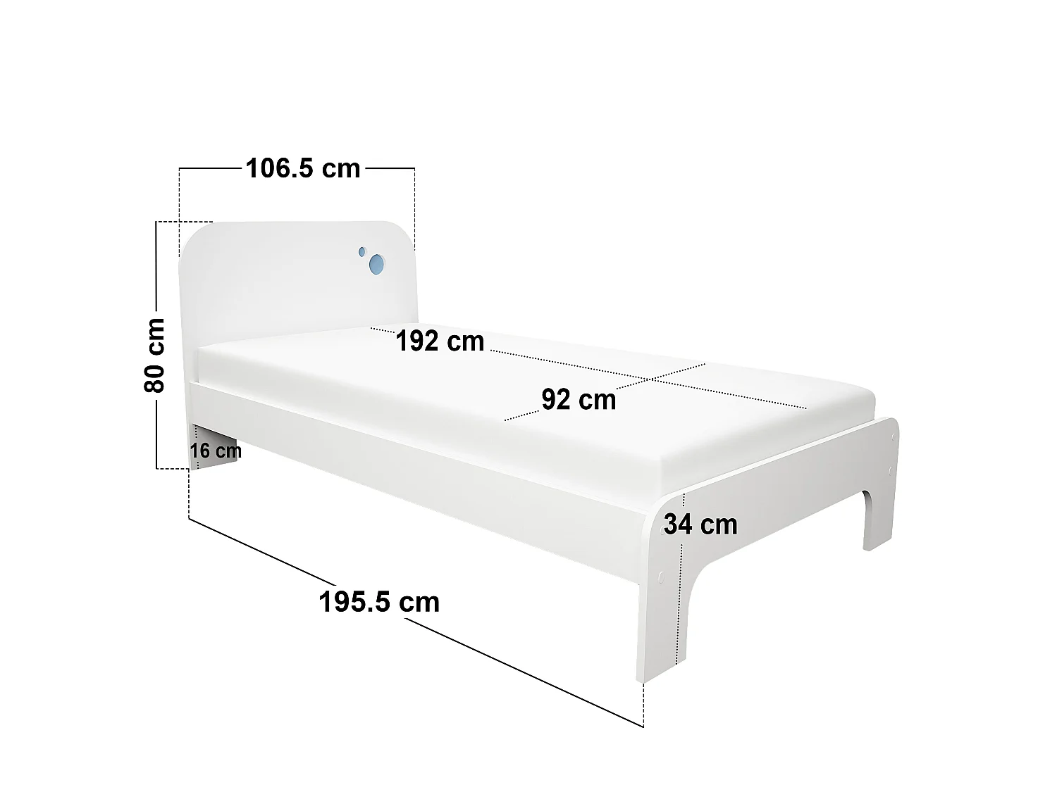 Flair Livana Single Bed White