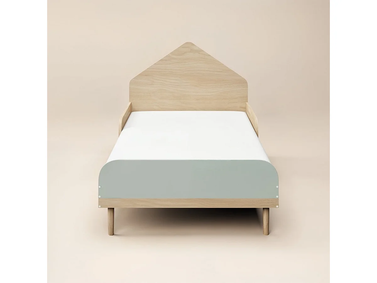 Flair Noah Single Bed Sage Green & Oak