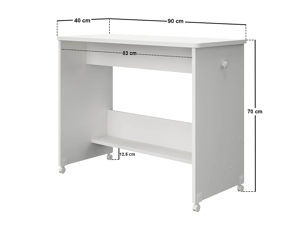 Flair Wizard Junior High Sleeper Workstation White